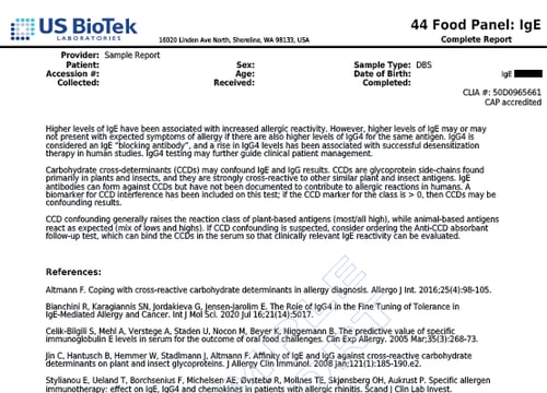 44 IgE Food Panel 3