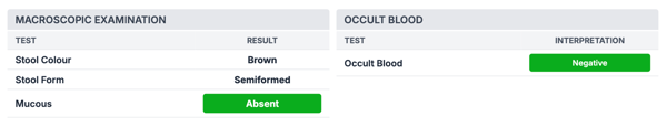 Occult Blood Negative