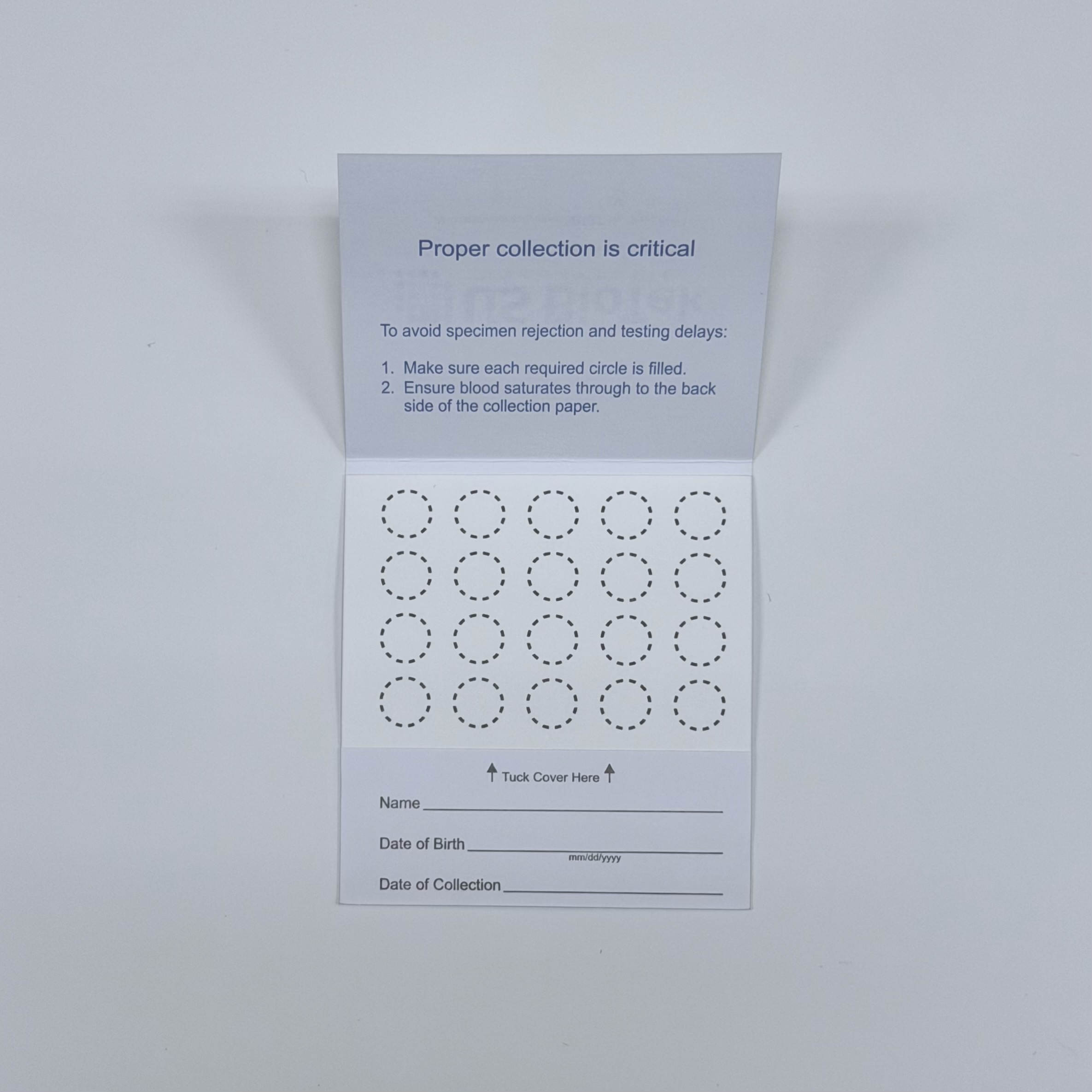 Dried Blood Spot - Collection Card