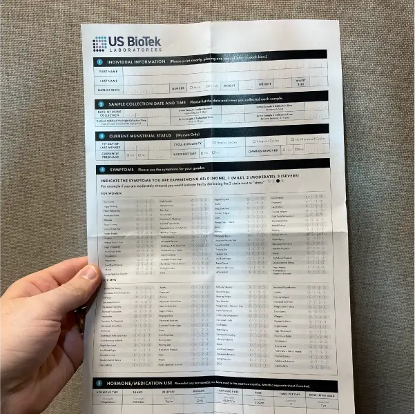 Patient Fill-out Form
