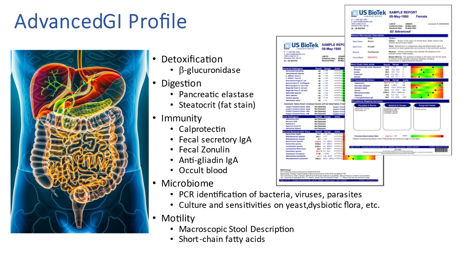 Why go with the Advance GI Microbiome Profile